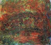 Claude Monet the japanese bridge oil painting on canvas